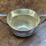 English silver-plated sugar bowl, early 20th century