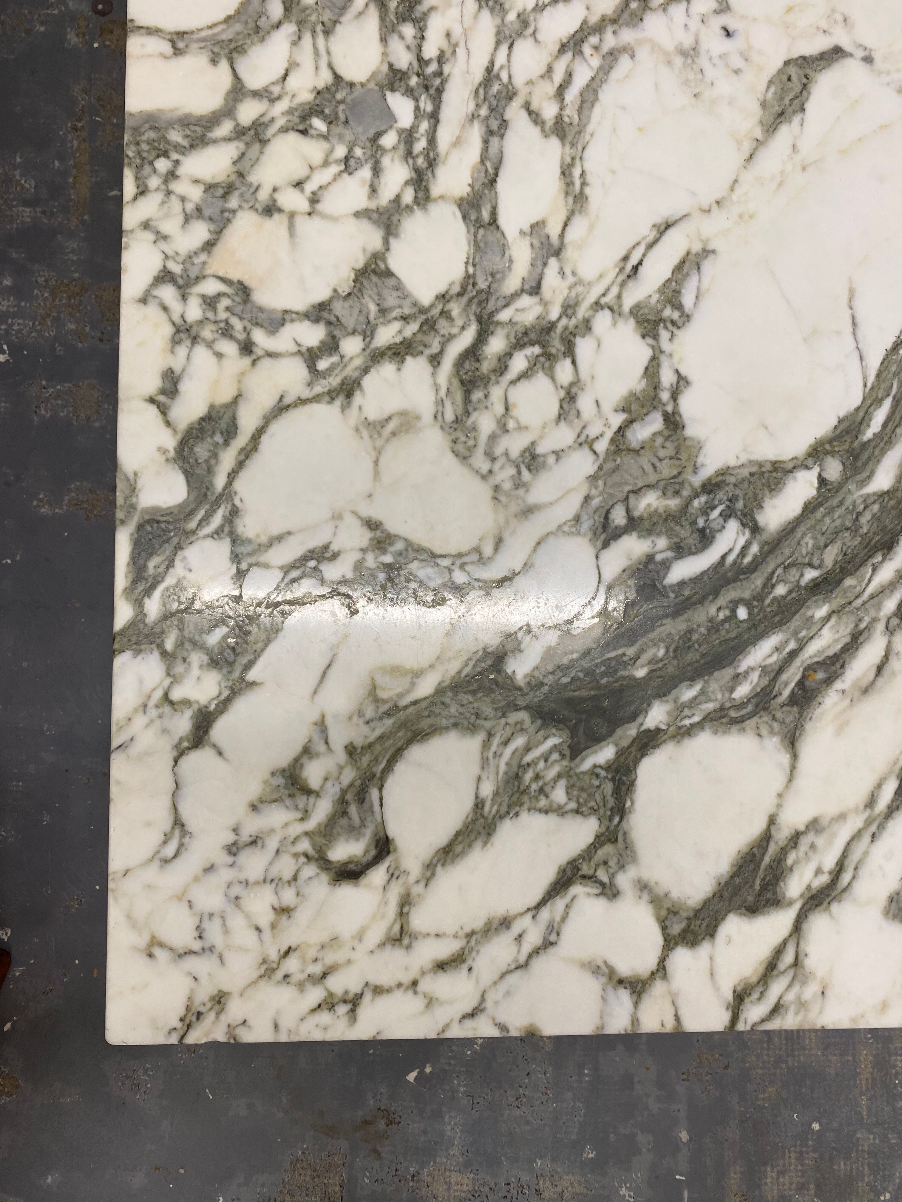 Marble coffee table Arabescato 70s