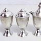 Salt and pepper set in silver metal 1930