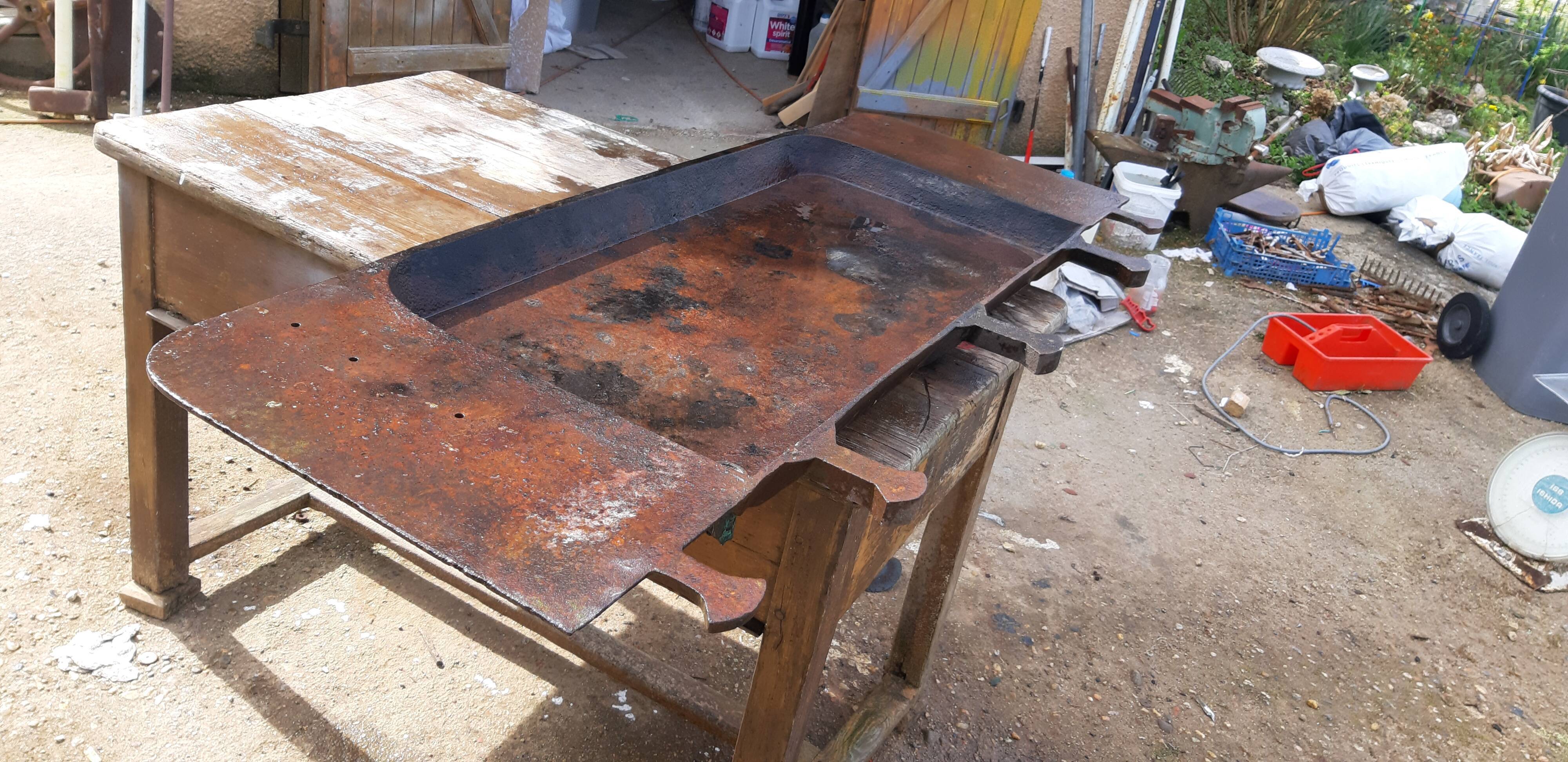 Industrial garage cast iron sink