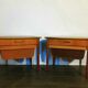 Pair of bedside tables "pelicans" in teak, norwegian 1960s