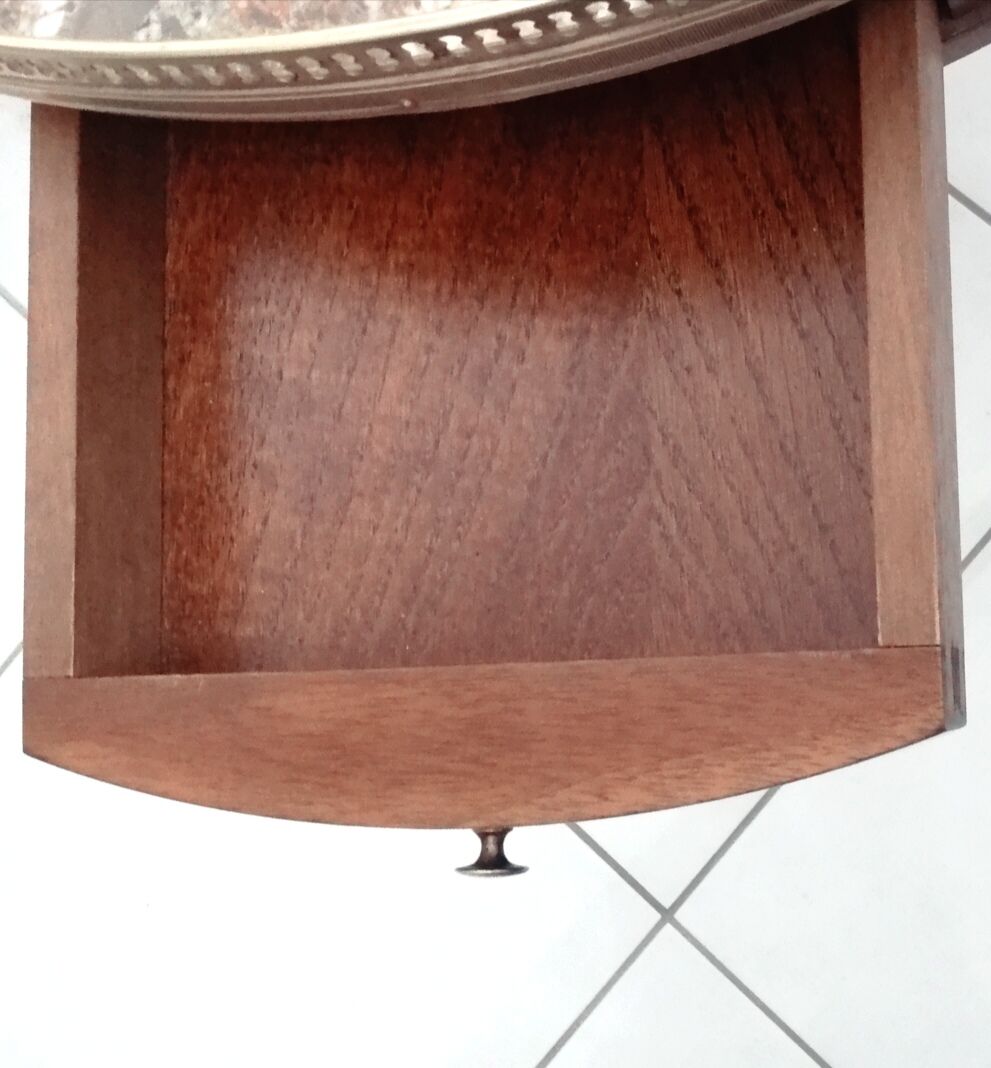 Louis XVI style hot water bottle table in cherry tree