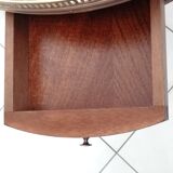 Table bouillotte de style Louis XVI en merisier
