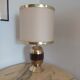 Brass and amber lamp 70s
