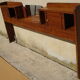 Cozy oak with sliding doors and mirror, art deco era