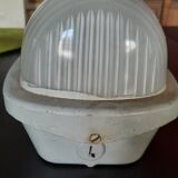 Holophanous cast iron wall lamp