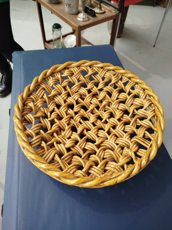 Corbeille a fruits céramique vintage