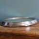 Art Deco silver round mirror tray