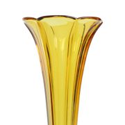 Small Luxval Vase Amber Américain 1935 VSL Art Deco