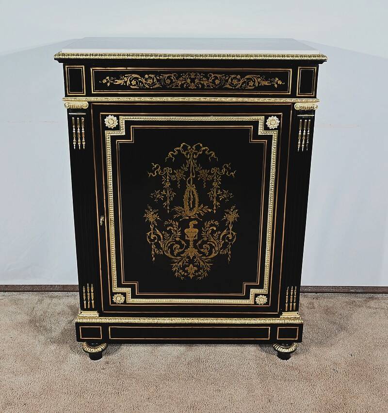 Blackened Pear Wood Support Unit, Napoleon III Period – Mid-19th Century