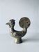 Sandstone rooster signed André Rozay, La Borne
