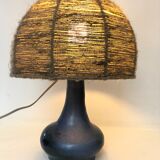 Pair of jute lampshades, 1970