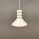 Older glass hanging lamp from Danish Holmegaard, model Apoteker lamp from the 1980s.