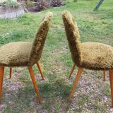 Chaises moumoute verte