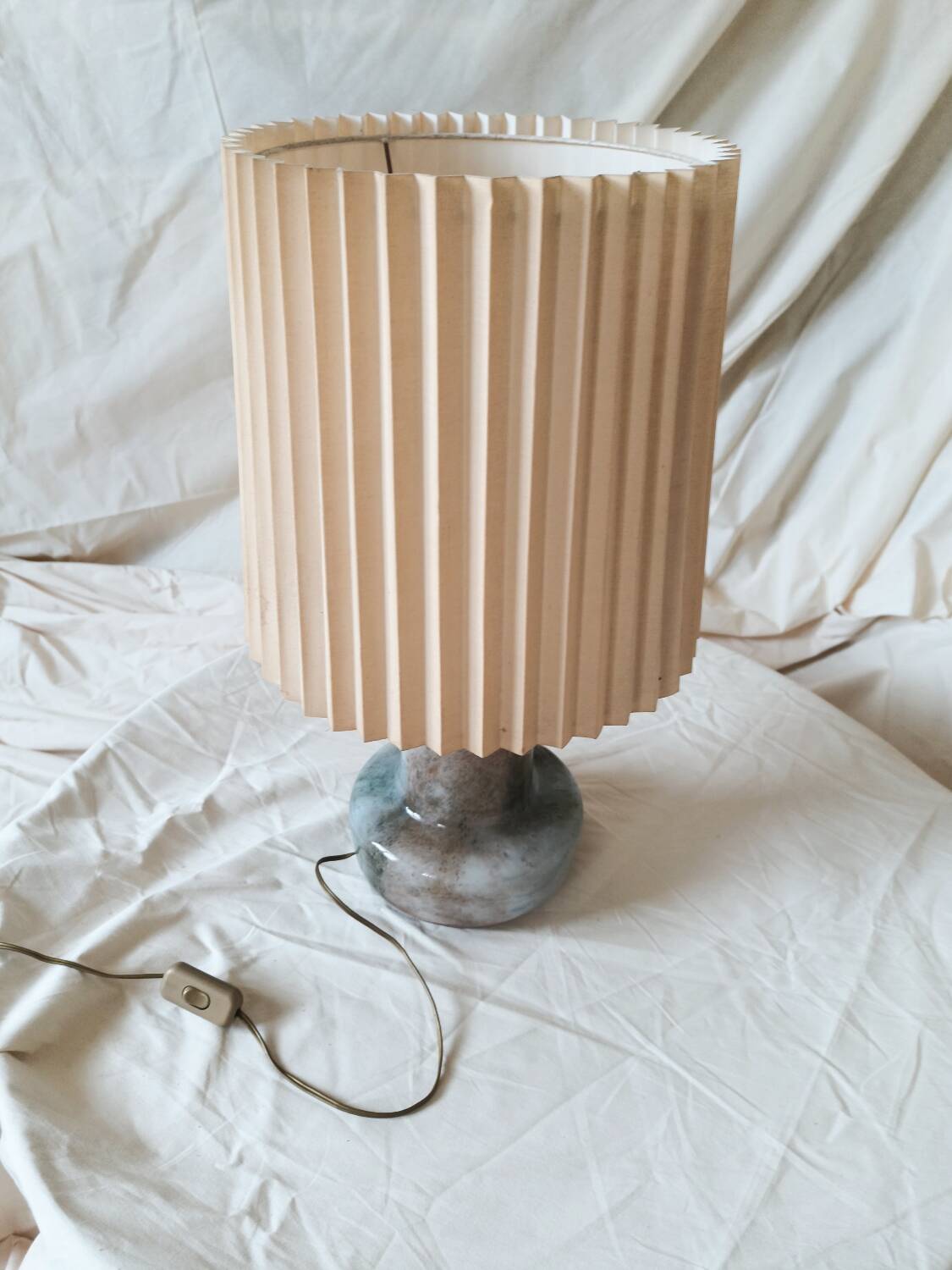 Murano glass and brass lamp, 1970