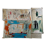 Jean Michel Basquiat (1960-1988) Piscine Versus the Best Hotels,1982, Licensed by Artestar NY