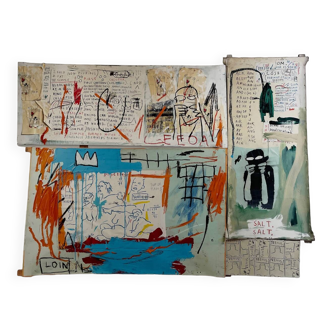 Jean Michel Basquiat (1960-1988) Piscine contre les meilleurs hôtels, 1982, sous licence Artestar NY