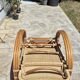 Vintage rattan and bamboo chaise longue, circa 1960s Italy.