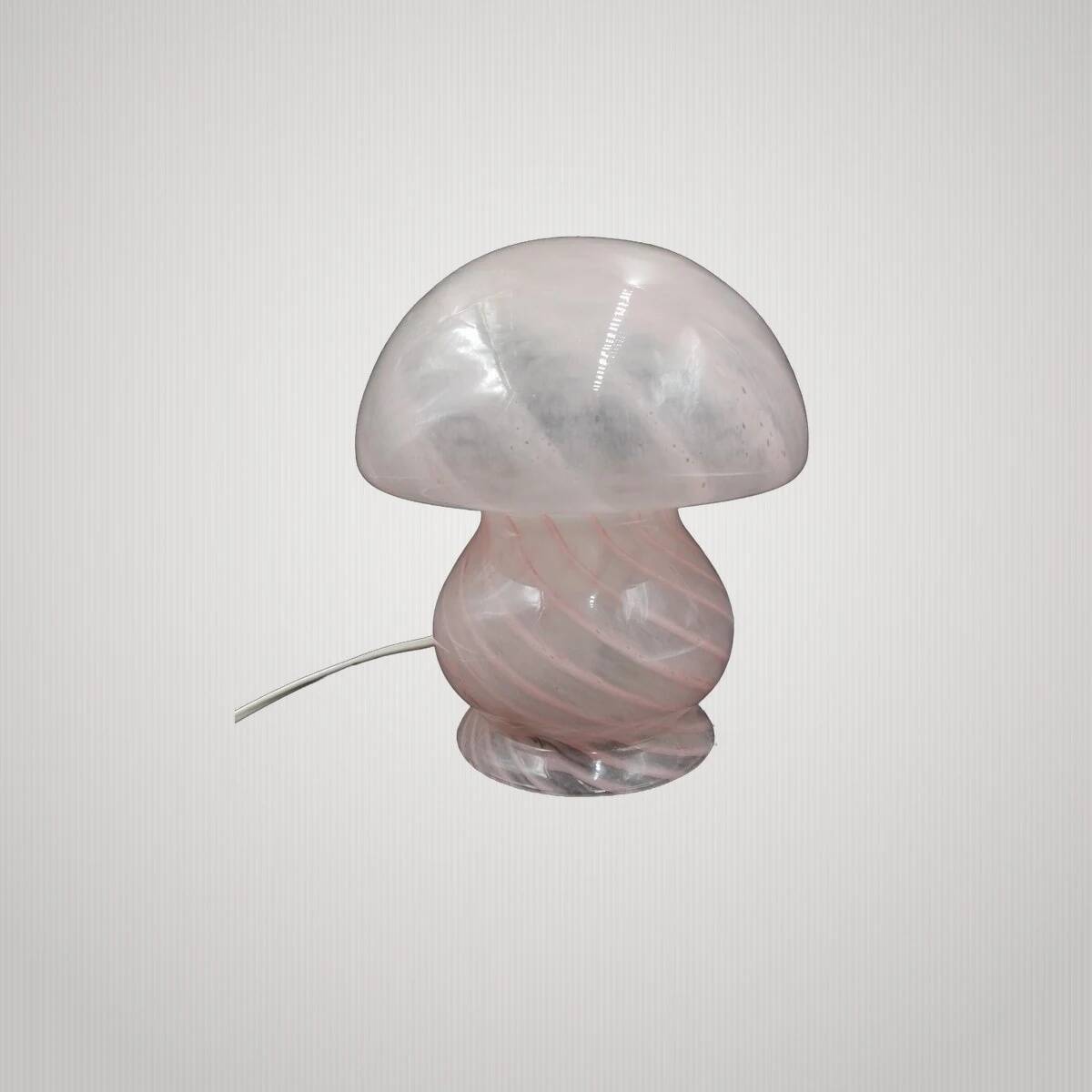 Vintage Murano glass mushroom lamp, Italy 1970.