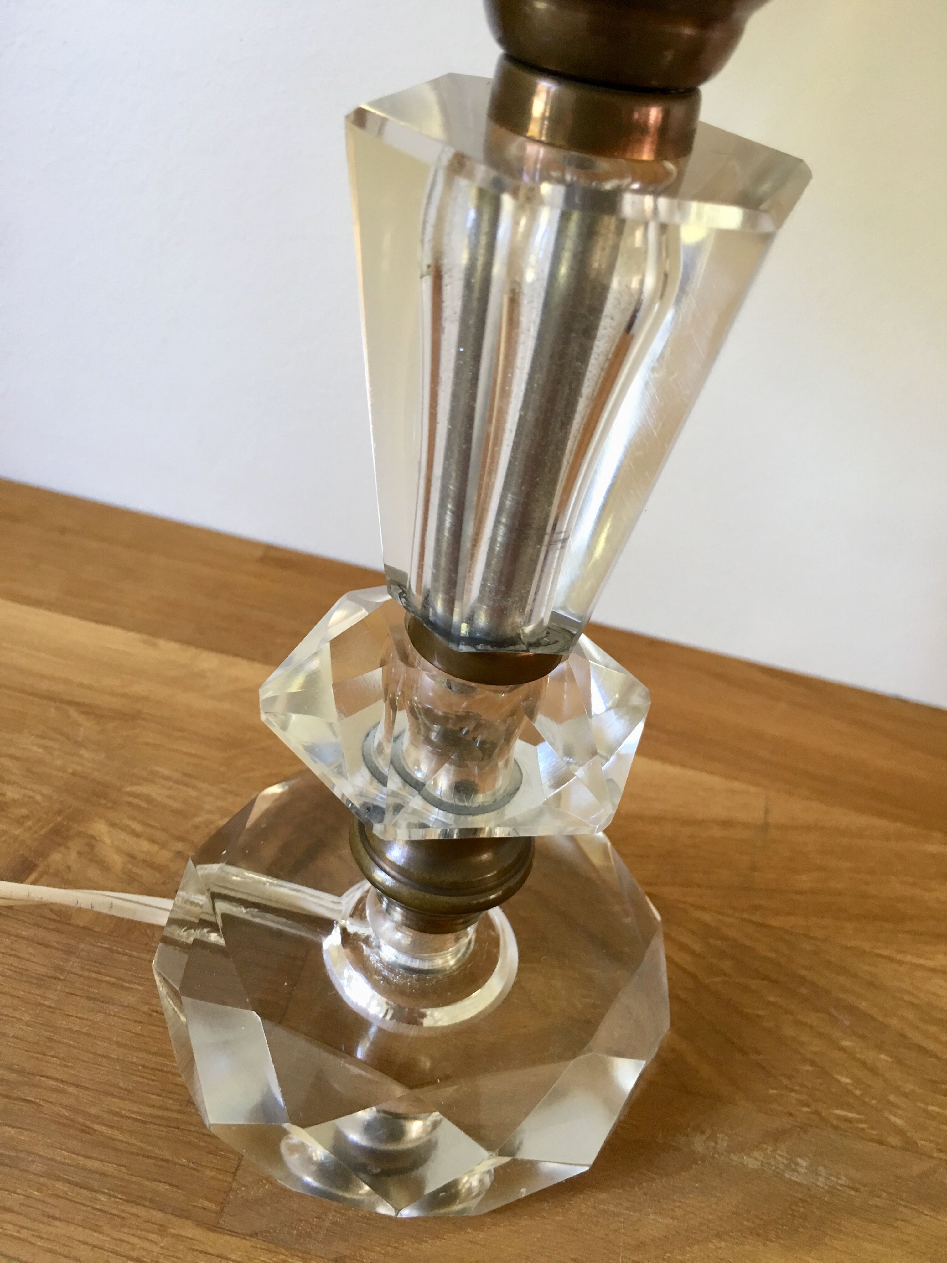 Art Deco-style crystal lamp 1930