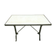 Bistro table with cast iron base