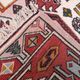Old Turkish Kazak rug 90x115 cm vintage tribal, square medium 2574