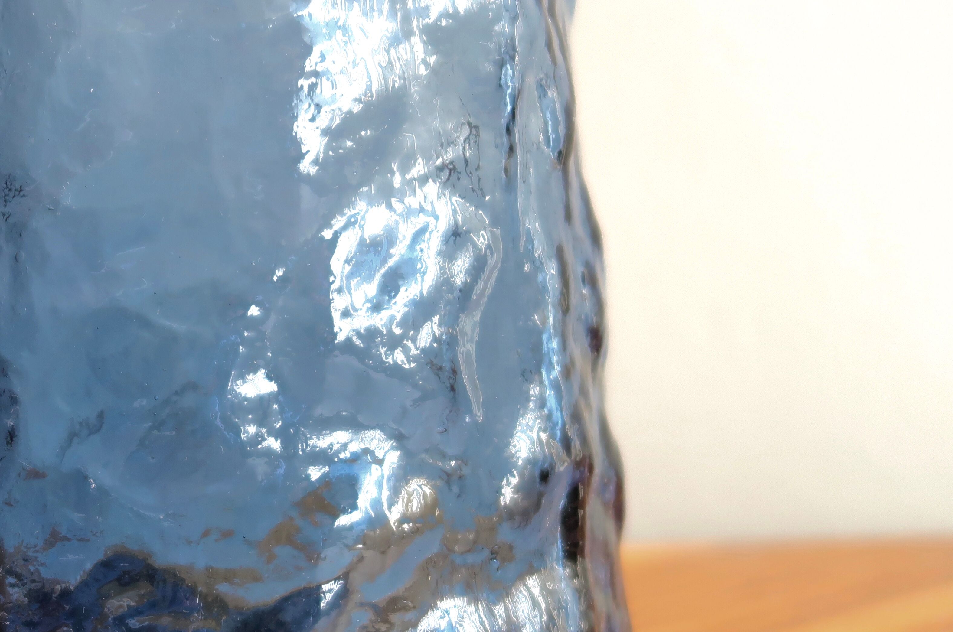 Purple Empoli glass bottle, 60s