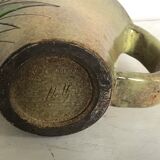 Vallauris sandstone pitcher signed