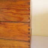 Old lockers wooden tenon mortise Assembly numbered 29,30,36 - 1950s - set of 3