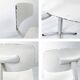 Mid Century Chaise d'école Chaise d'enfant Blanc Bois Métal Vintage Rétro C