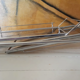 Vintage dessert with foldable wheels