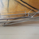 Desserte vintage à roulettes pliable