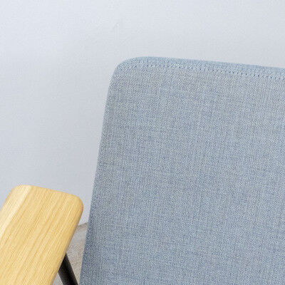 Fauteuil lounge Inclass Xail en tissu bleu