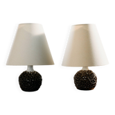 Danish ceramic table lamp by Bodil Marie Nielsen, set of 2
