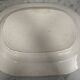 Angleterre XIXeme : grand plat en faience bleue blanche