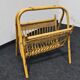 Vintage wicker paper or magazine rack