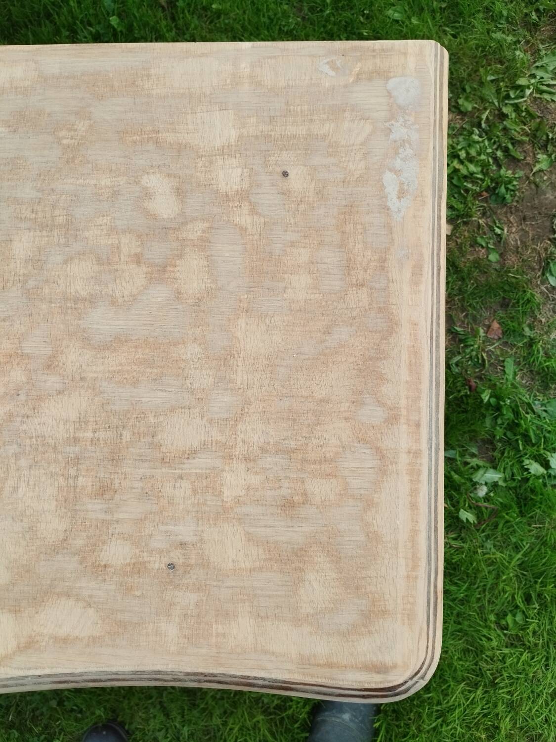 Antique Louis XVI style chest of drawers with wooden top