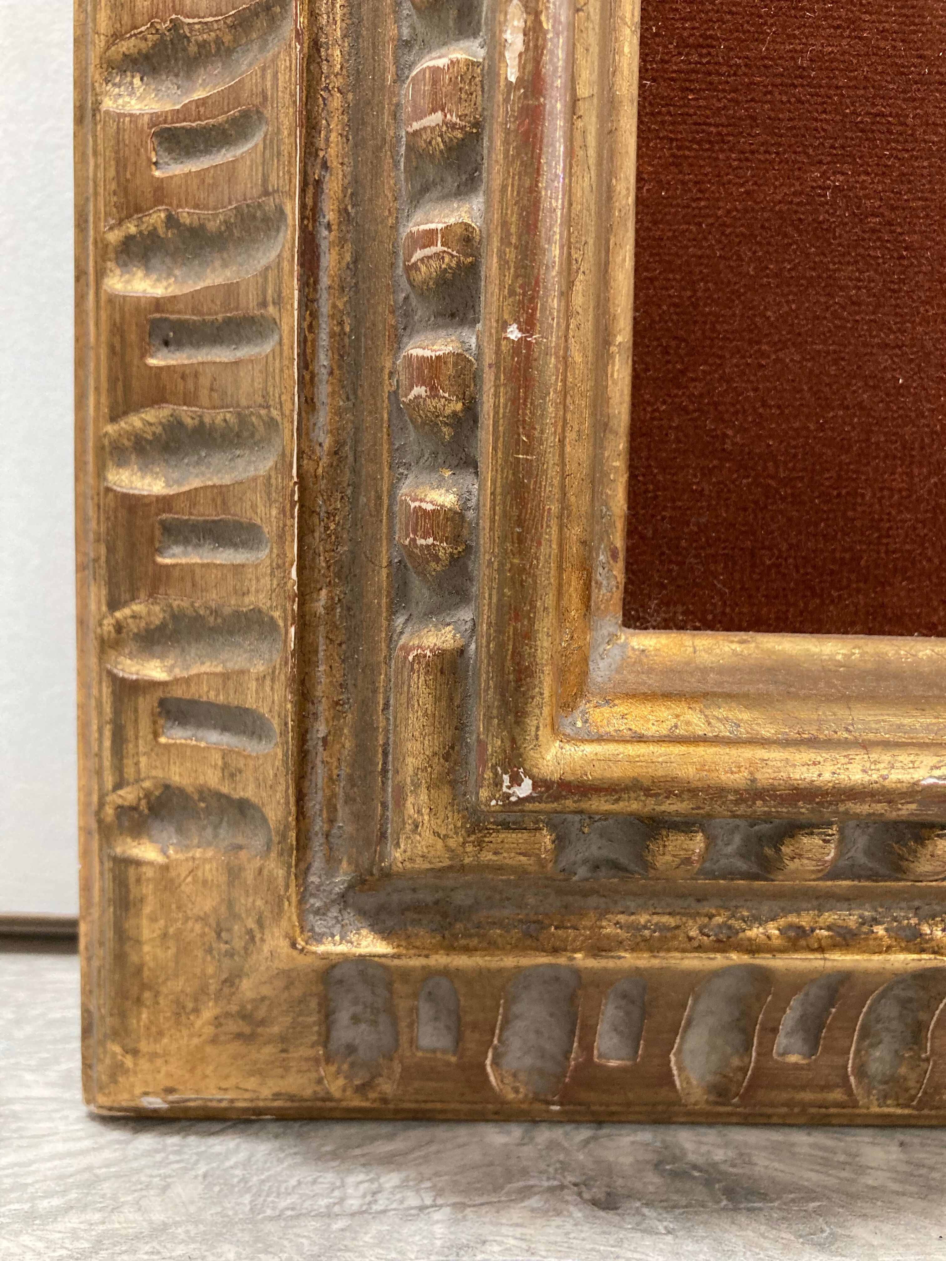 Vintage frame and its Marie-Louise