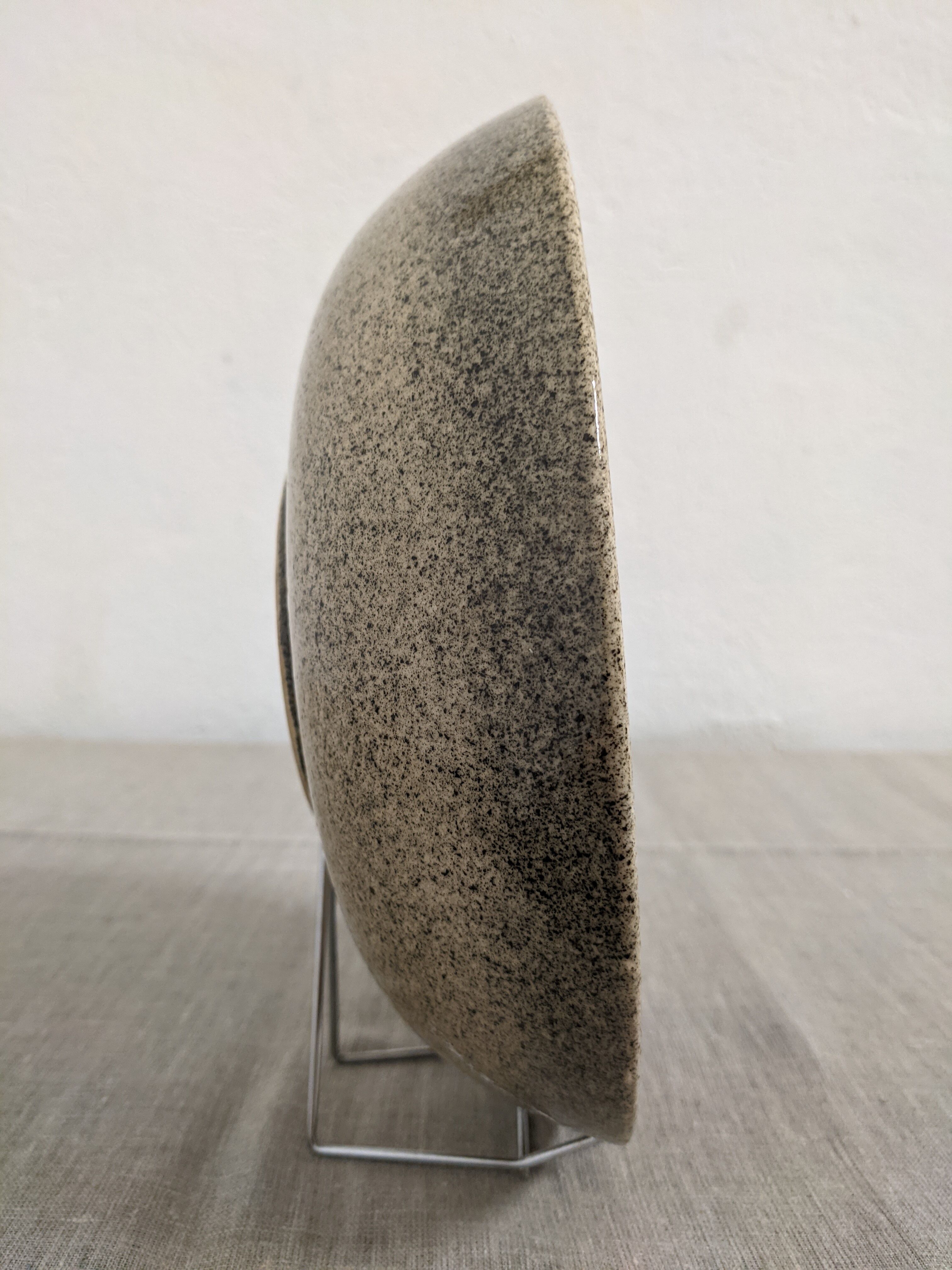 Hollow earthenware dish signed Gehel 50s/60s