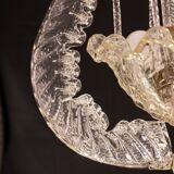 Art Decò Vintage Chandelier By Barovier e Toso, Murano Glass, 1940