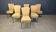 Vintage leather dining chairs, set of 6, 1980s