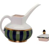 Porcelain jug with enamel decoration Hilton Mc connico for Longwy