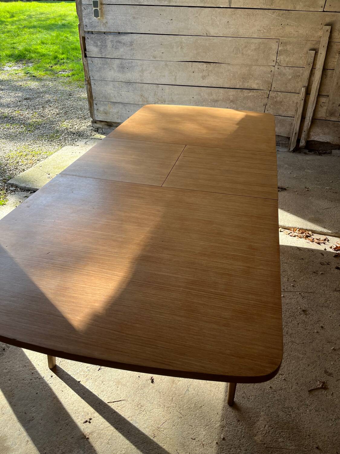 Dining table vintage compass legs