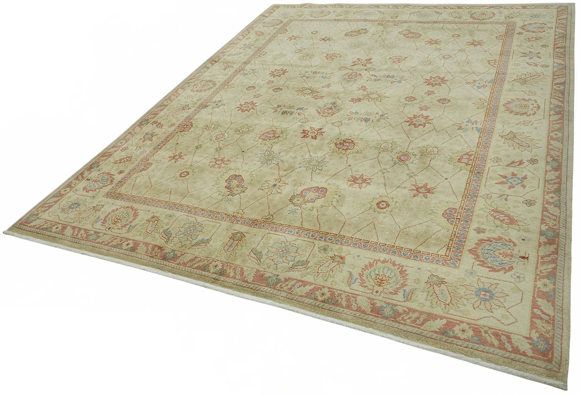 Turkish Handknotted Wool Oushak Rug 242 cm x 302 cm
