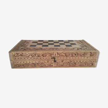 Jeu d’échec en bois asiatique