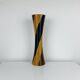 Vase diabolo bois vintage