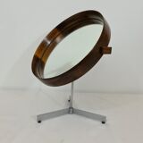 Uno and Osten Kristiansson rosewood table mirror edition Luxus Sweden circa 1960