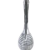 Vintage gray ceramic soliflore, 1970