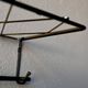 Vintage retro wall coat rack – Black metal & brass Mid-Century design