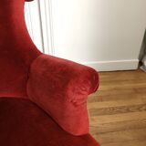 Velvet toad armchair